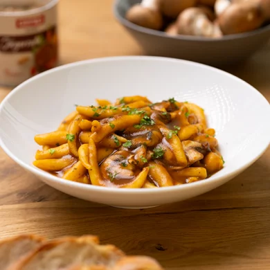 Dark Gravy with Mushrooms 