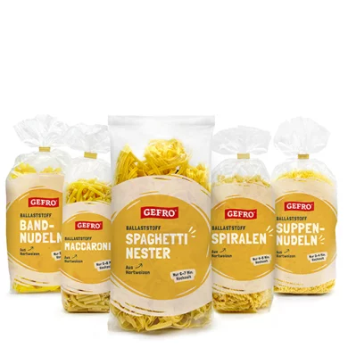 Set of Five: 5 x 500 g High Fibre Pasta (mixed)